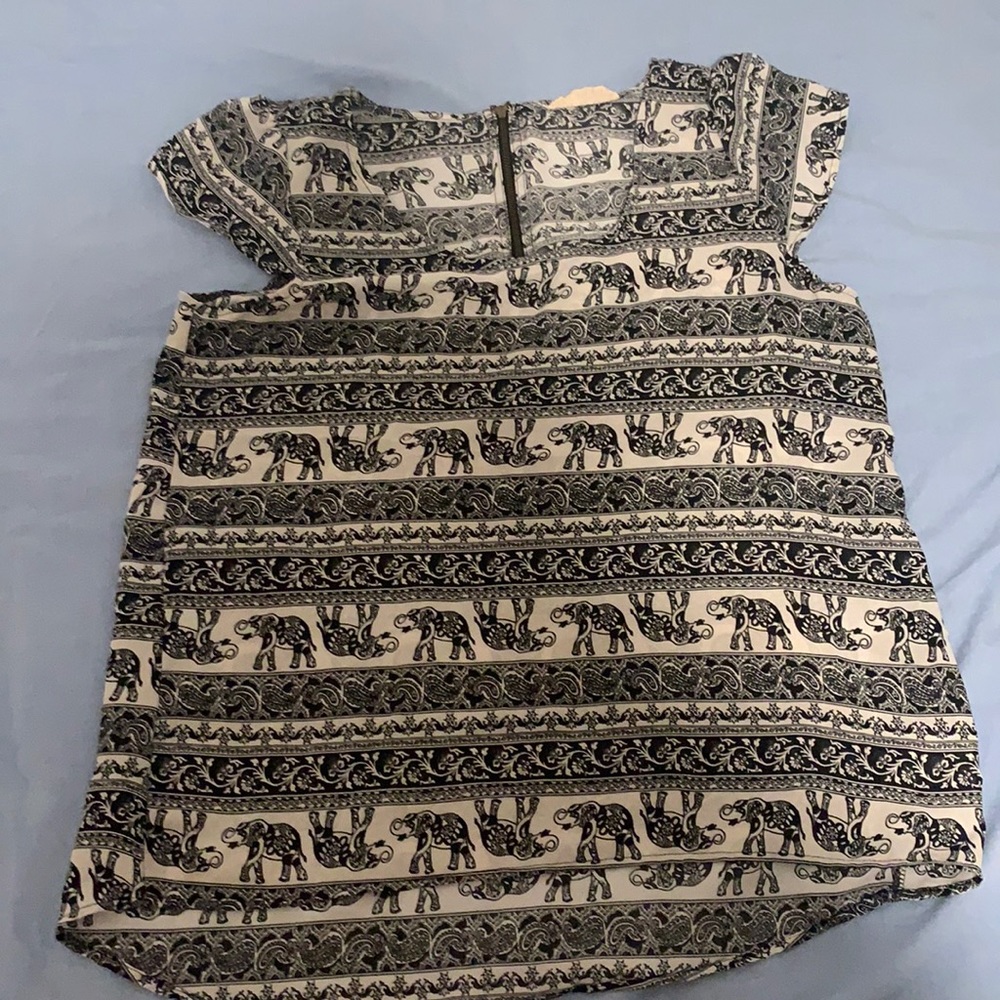 Elephant Print dress shirt